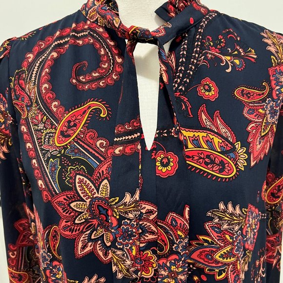 Ann Taylor Loft Paisley "mini"  Shift Dress Size Small - Picture 2 of 7